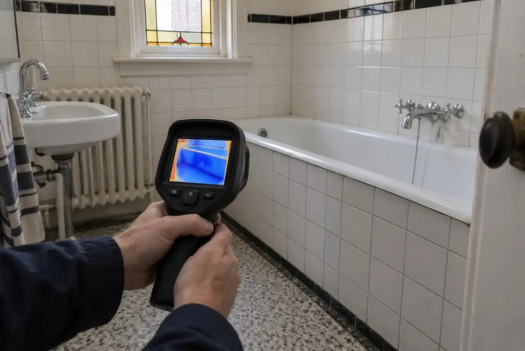 Lekdetectie Badhoevedorp – onderzoek in een badkamer van een oudere woning